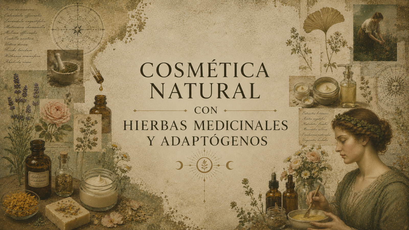 curso cosmetica natural con hierbas medicinales y adaptogenos