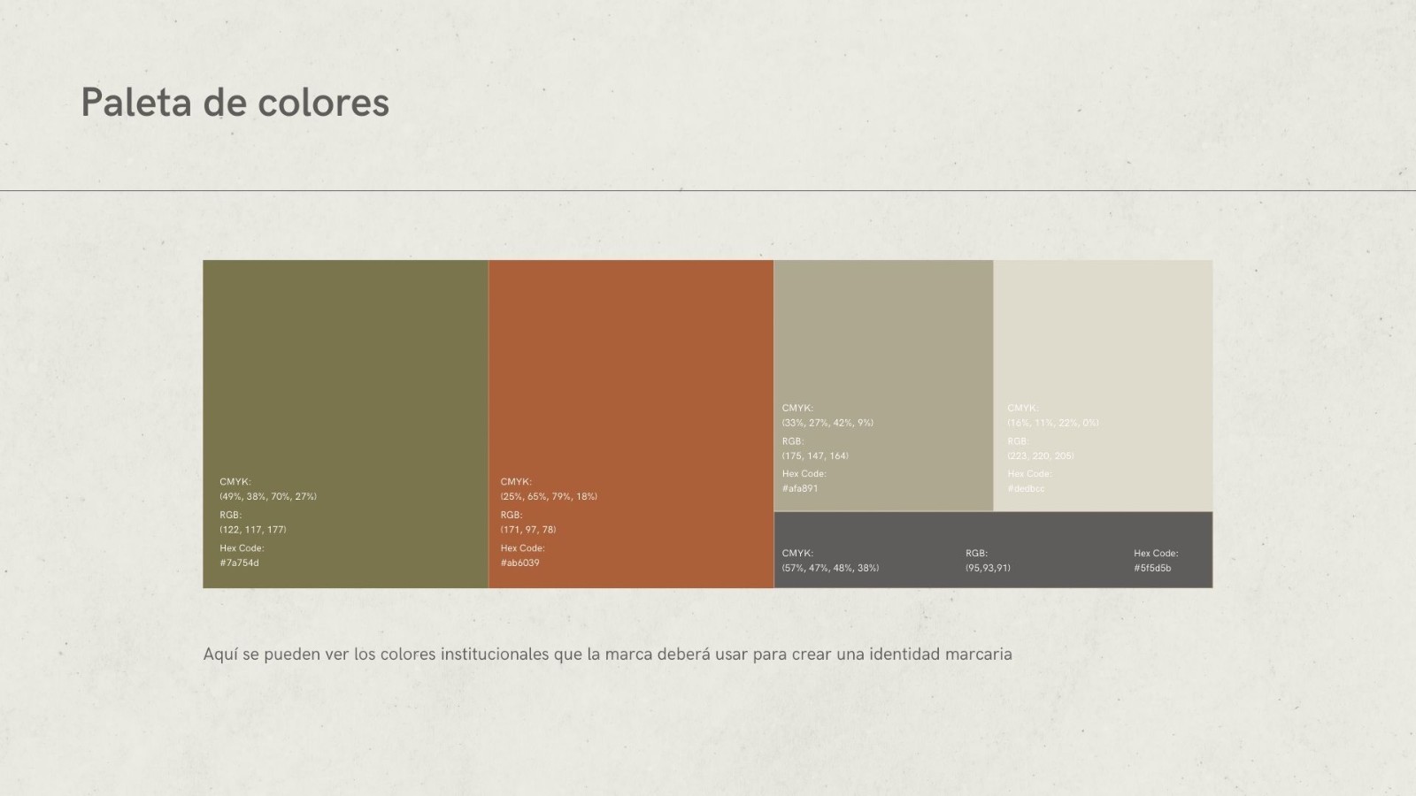 paleta de colores manual de marca