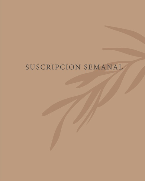 Suscripción semanal sin servicio de florista