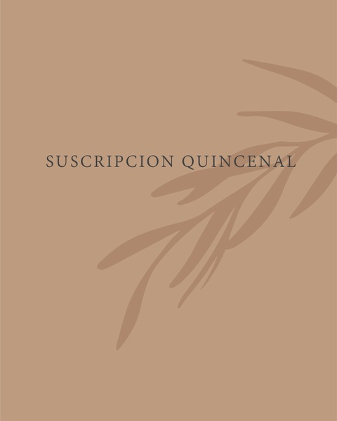 suscripción quincenal sin servicio de florista