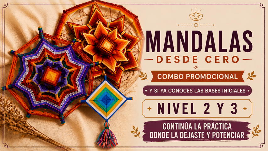 Mandalas desde cero - Nivel 2 y 3- Por si tienes exp básica