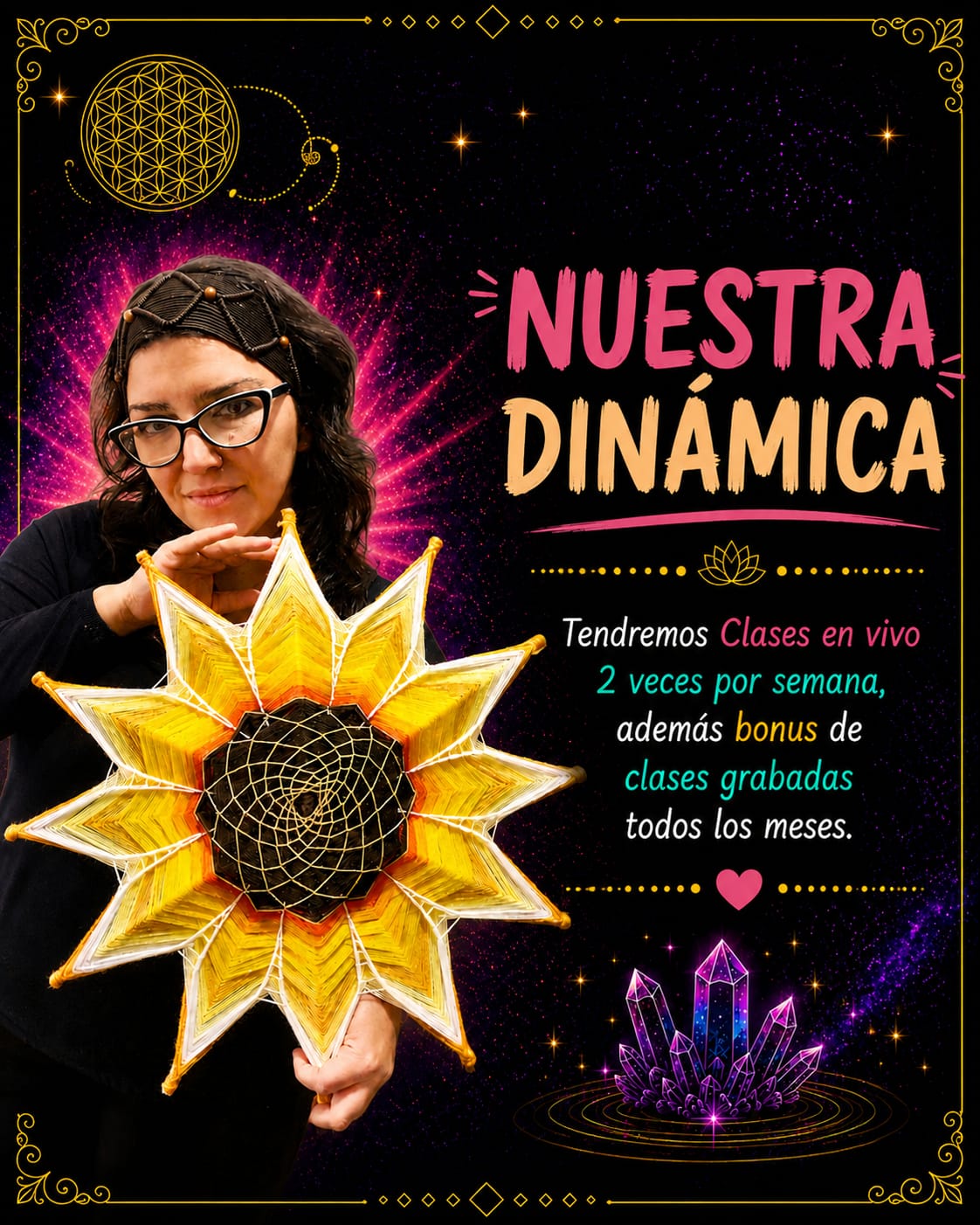 aprende mandalas tejidos