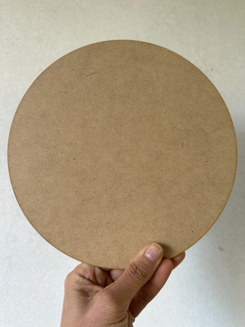 Círculo 20cm de MDF. Fibrofácil de 3mm.