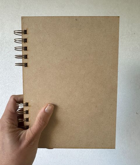 Cuaderno A5 en MDF  