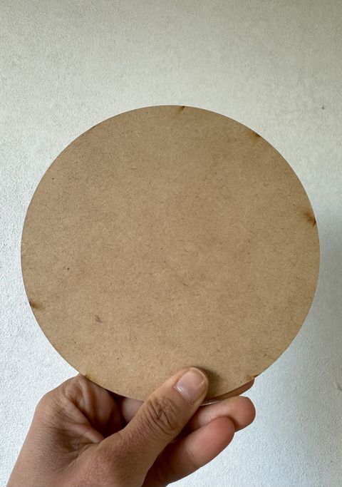Círculo 15cm de MDF. Fibrofácil de 3mm.