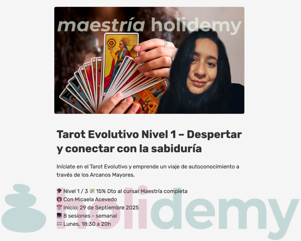Maestría Holidemy Tarot evolutivo