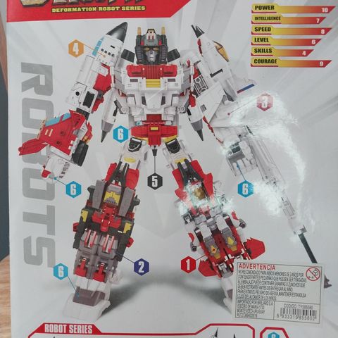 tranformer robot en avión