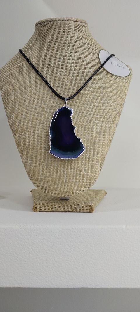 Dije capa de Ágata azul