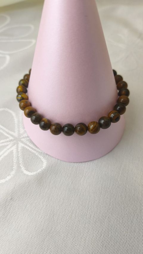 PULSERA PIEDRA NATURAL OJO DE TIGRE