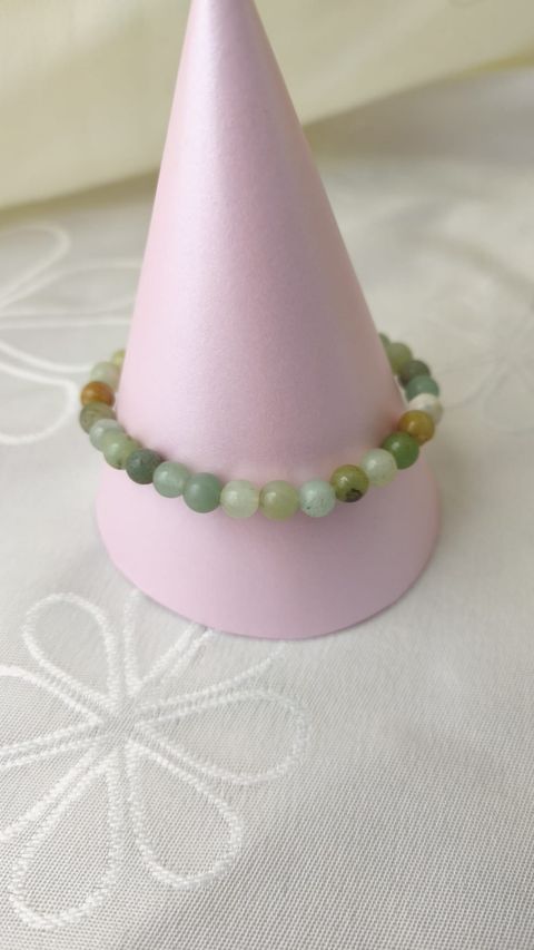 PULSERA EN PIEDRA NATURAL AMAZONITA ELASTIZADA