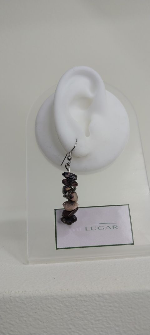 Caravana escalla de Rodonita rosa/negra