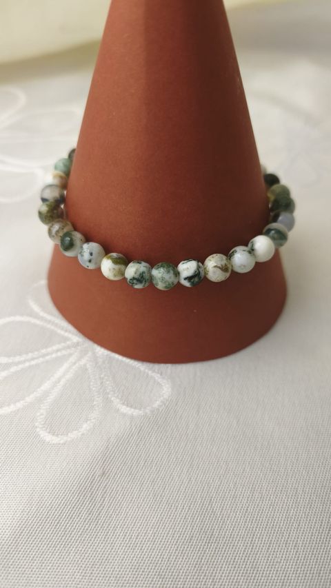 PULSERA EN PIEDRA NATURAL MUSGOSAELASTIZADA