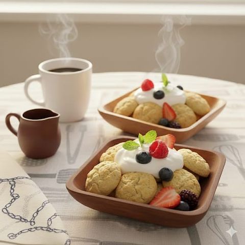 Set de 4 posillos madera