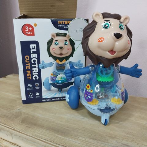 Leon musical con luces y movimientos