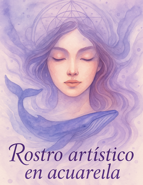 Rostro Artístico en Acuarela