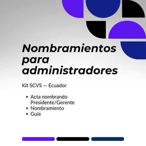 Nombramientos de Gerente y Presidente SAS/SA/LTDA
