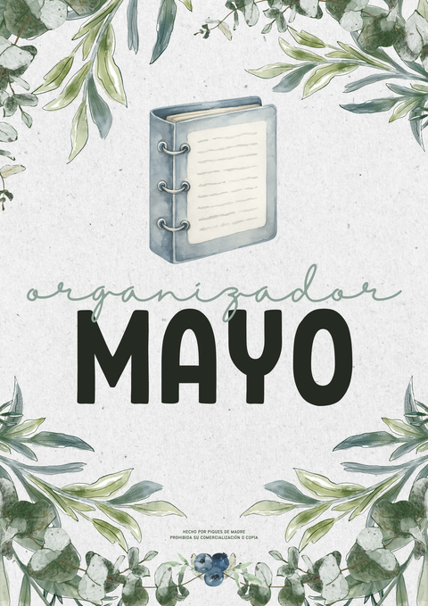 [GRATIS] Organizador Mensual Mayo