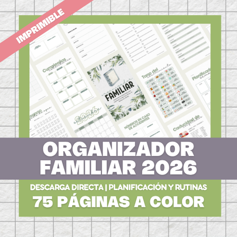 Organizador Familiar 2026 | Piques de Madre