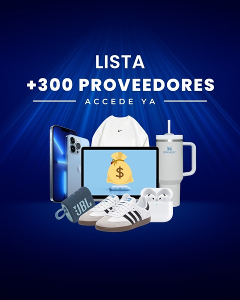 Lista de +300 proveedores