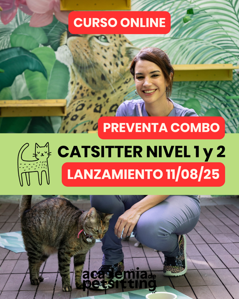 Catsitter Profesional COMPLETO Nivel 1 + Nivel 2 