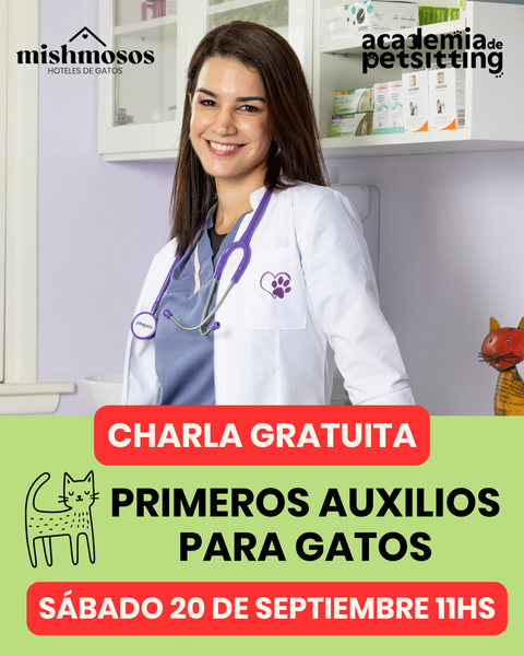 Charla gratuita Primeros Auxilios para Gatos