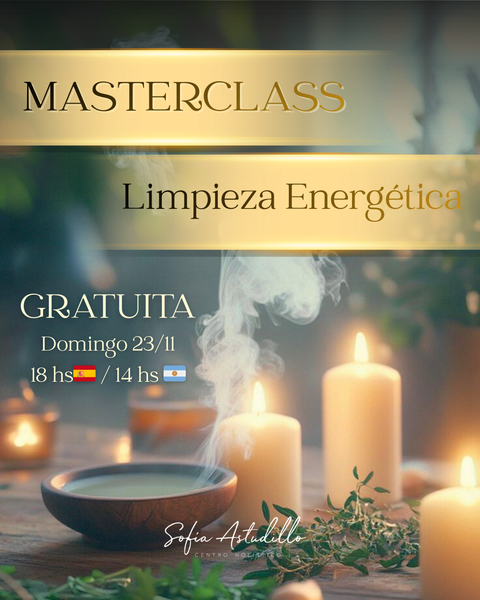 MASTERCLASS DE LIMPIEZA ENERGÉTICA