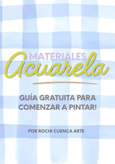 Guía gratuita de materiales acuarela! 