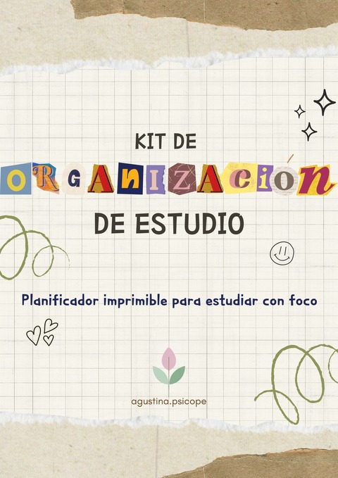 Kit de ORGANIZACIÓN de ESTUDIO 