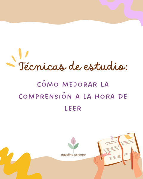 Técnicas de estudio: CÓMO MEJORAR LA COMPRENSIÓN A LA HORA DE LEER 