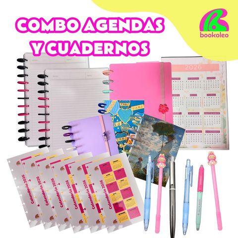 Combo agendas y cuadernos