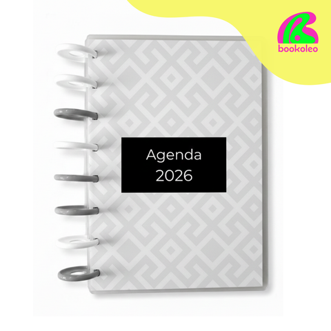 Agenda 2026 semana a la vista - pastel o gris