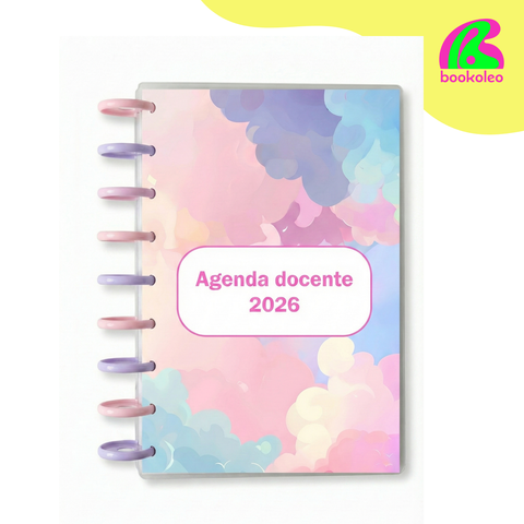 Agenda 2026 docente semana a la vista - pastel o azul
