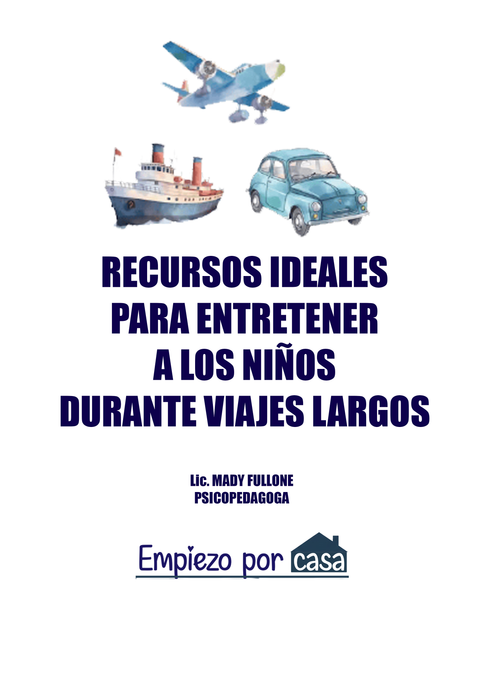 Guia de recursos para entretener a los niños durante viajes largos