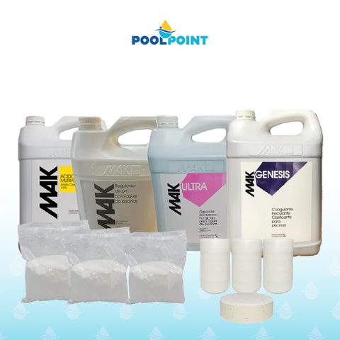Combo 4: Kit Profesional Total para el Mantenimiento y Balance de tu Pileta