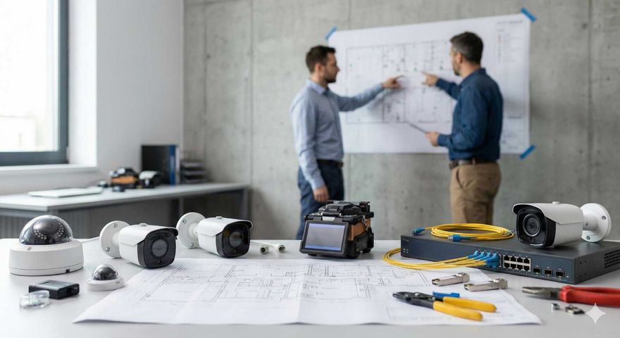 DISEÑO CCTV FIBRA ÓPTICA