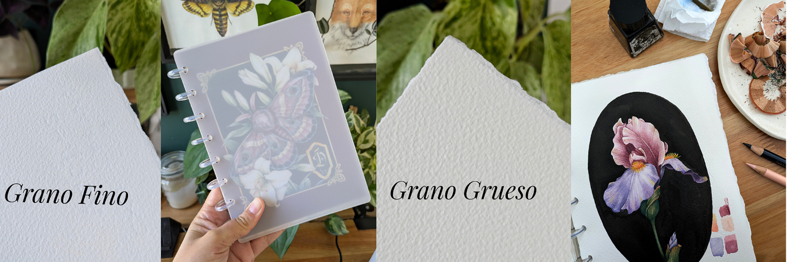 papel para pintar con acuarela 100% algodón grano fino o grueso