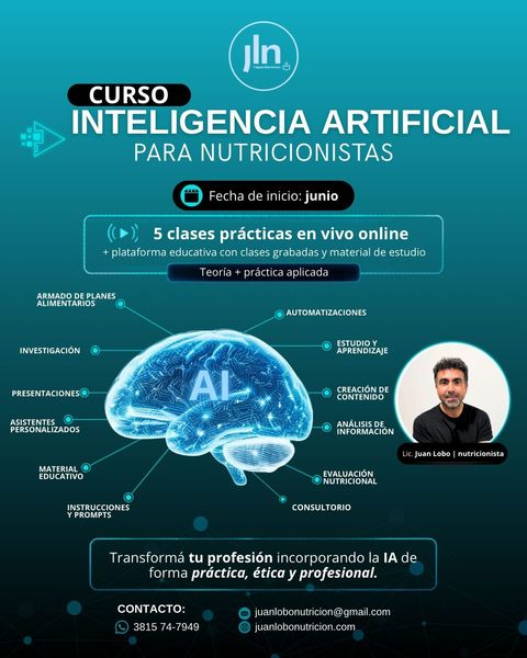 INTELIGENCIA ARTIFICIAL PARA NUTRICIONISTAS