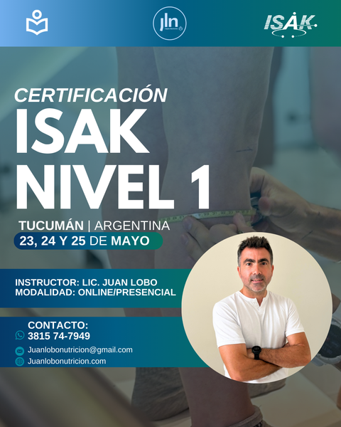 CERTIFICACIÓN ISAK NIVEL 1 MAYO 26