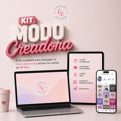 Kit Modo Creadora: El kit completo para despegar tus redes y activar tus ventas en 28 días.