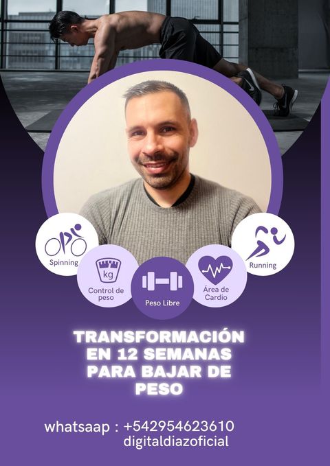 Transformación en 12 semanas de entrenamiento para bajar de peso