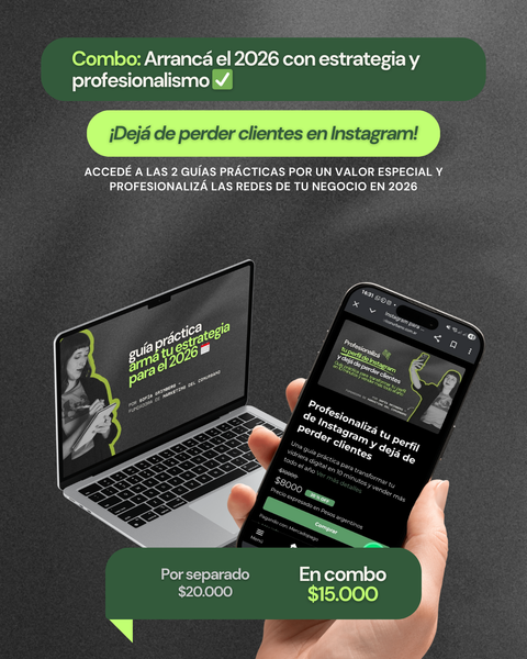 Combo Arrancá el 2026 con estrategia y profesionalismo ✅