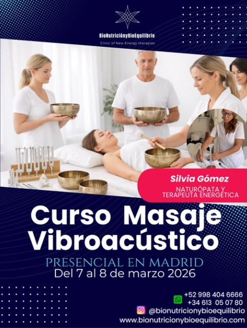 Curso Masaje Vibroacústico con Cuencos y Diapasones