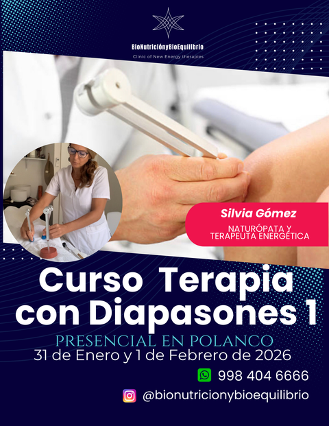 Curso de Terapia con Diapasones en Polanco Cdmx Nivel 1