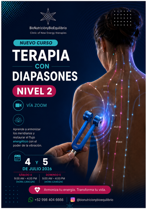 Curso Nivel 2 Terapia con Diapasones on line