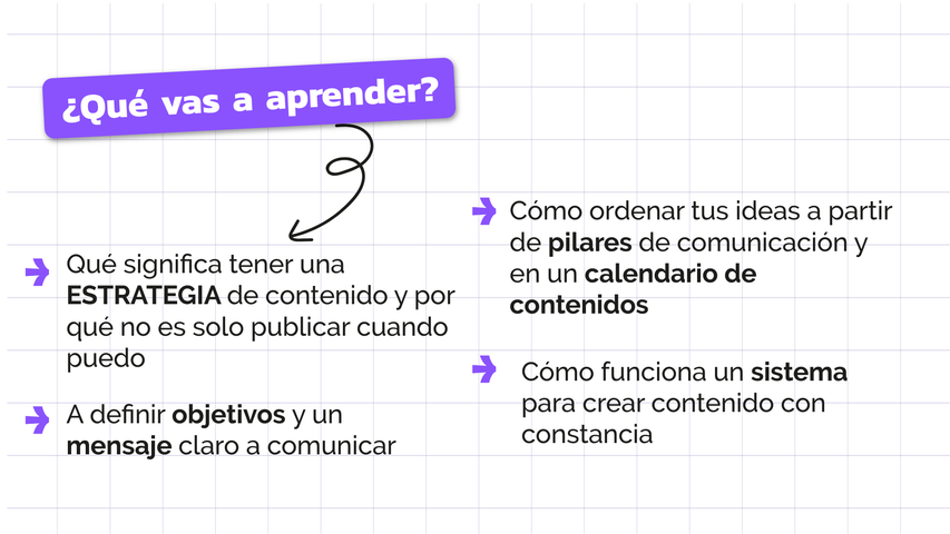 Masterclass: Los 3 pilares de una estrategia de contenidos para dejar de improvisar en redes