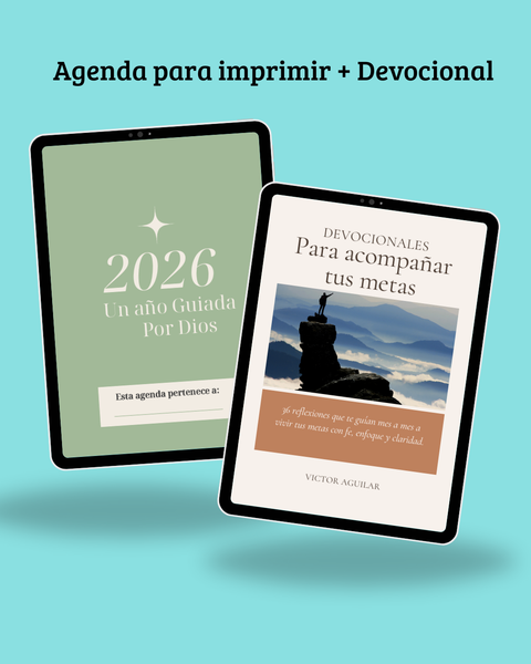 Agenda para imprimir +Devocional para acompañar tus metas