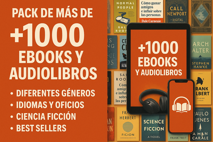 MEGA PACK LIBROS + DE 1000
