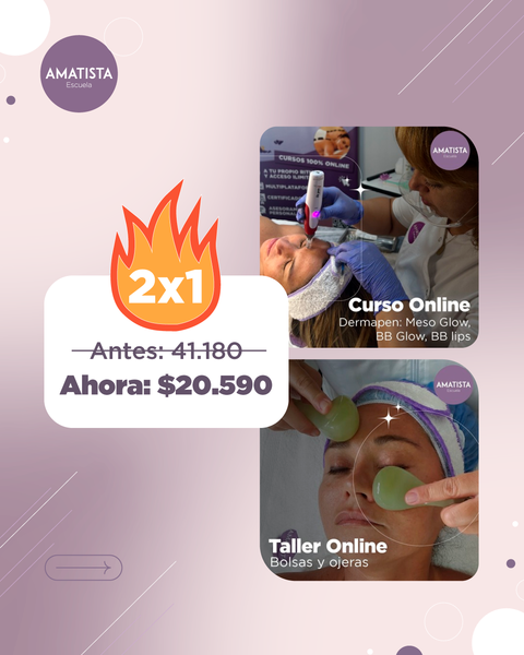 Cyber Week 2x1  Taller online de Yoga Facial + Taller online Masaje Kobido con Gua Sha 