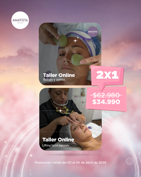 Taller online Tratamiento para bolsas y ojeras +Lifting facial japonés