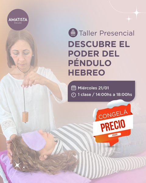TALLER PRESENCIAL PÉNDULO HEBREO